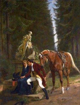 Samuel Edmund Waller Painting - Courtship Samuel Edmund Waller genre